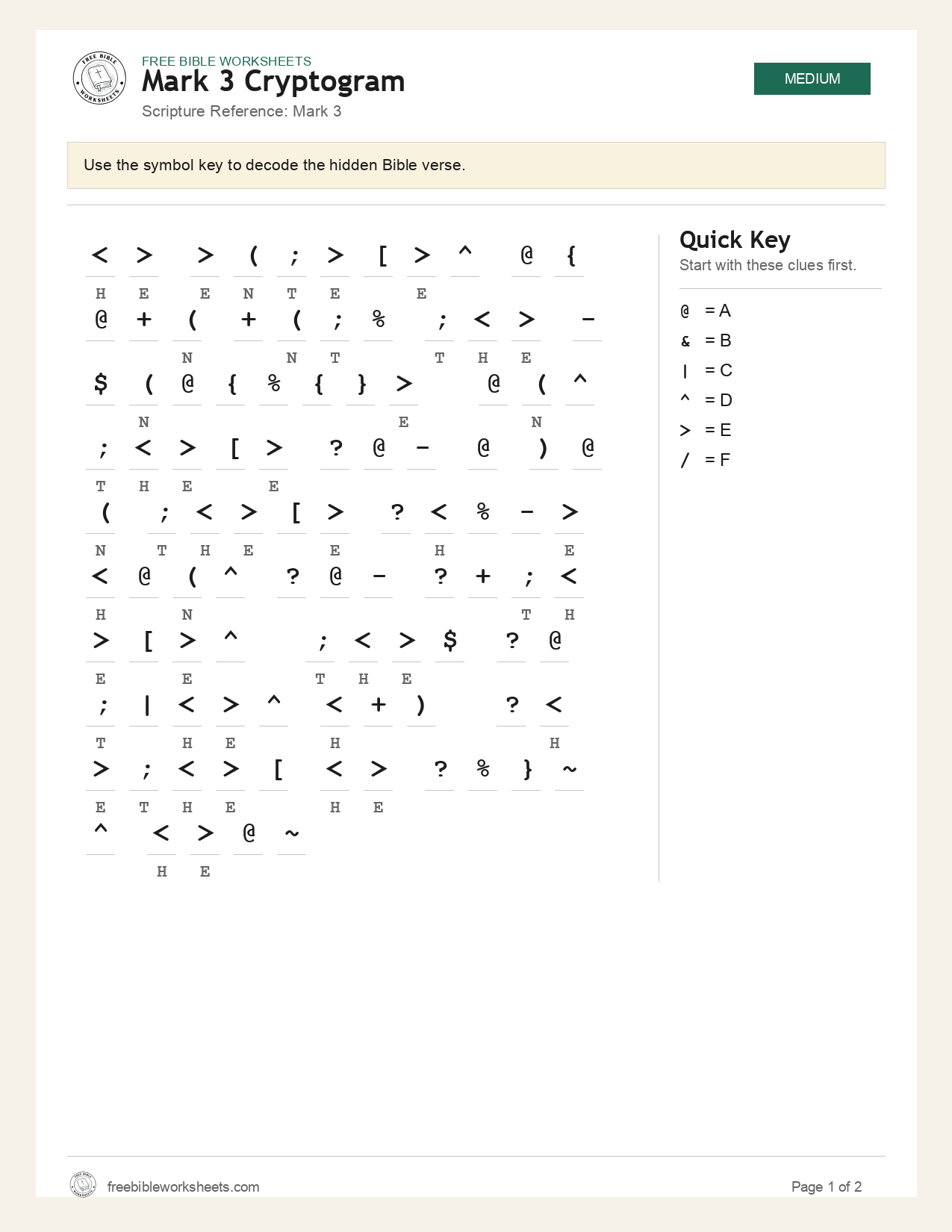 Mark 3 Cryptogram preview