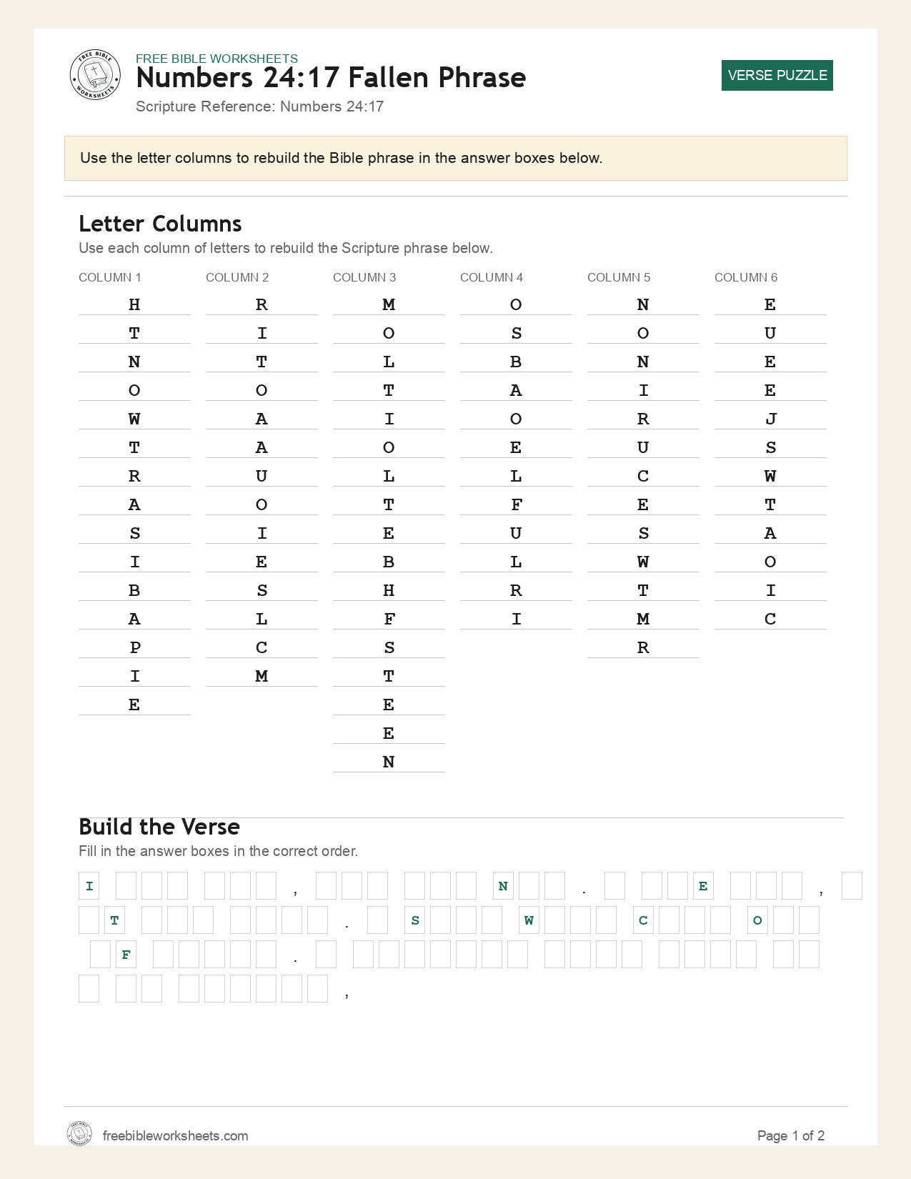 Numbers 24:17 Fallen Phrase preview